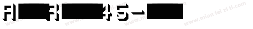 Arial Regular 45字体转换